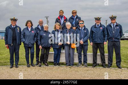 Alter Leiter des Kinsale Signalturms, RMS Lusitania Gedenkfeier, 07.05.2024. Stockfoto