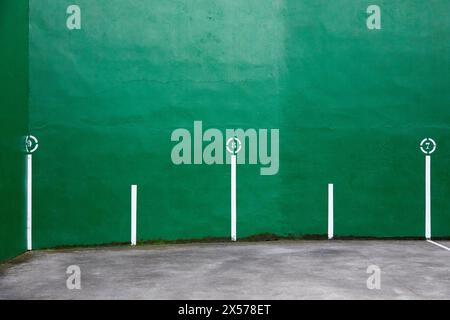 Baskische Pelota, Fronton, Muelle Sirgueras, Bilbao, Baskenland, Spanien Stockfoto