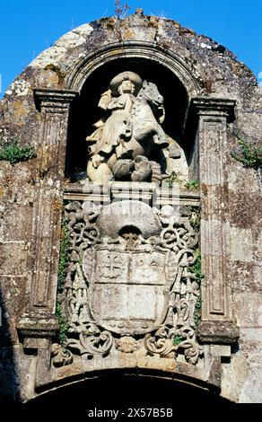 Tor von Santiago. Lugo. Galizien. Spanien Stockfoto