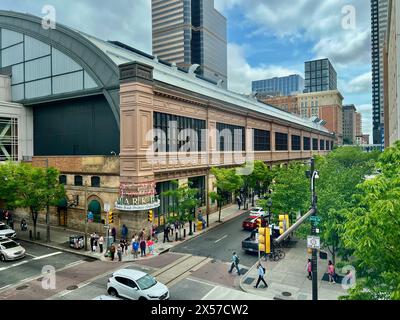 Reading Terminal Market in der 12th Street und Arch Street in Philadelphia. Stockfoto