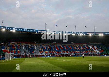 Paris, Frankreich. Mai 2024. © Sebastien Muylaert/MAXPPP - Paris 07/05/2024 Illustration während der UEFA Champions League, Halbfinalspiel zwischen Paris und Dortmund im Parc des Princes in Paris, Frankreich. 07.05.2024 Credit: MAXPPP/Alamy Live News Stockfoto