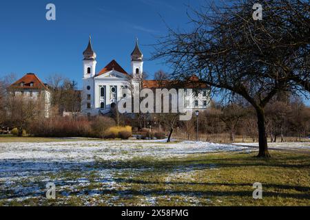 Geographie / Reisen, Deutschland, Bayern, Schlehdorf, Kloster Schlehdorf, Schlehdorf, Oberbayern, ADDITIONAL-RIGHTS-CLEARANCE-INFO-NOT-AVAILABLE Stockfoto
