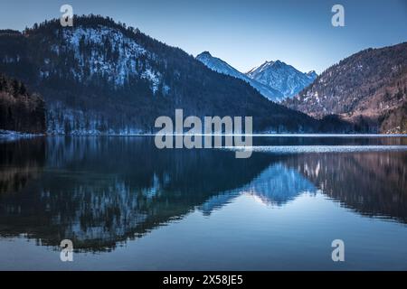 Geographie / Reise, Deutschland, Bayern, Schwangau, Alpsee bei Hohenschwangau, Schwangau, ADDITIONAL-RIGHTS-CLEARANCE-INFO-NOT-AVAILABLE Stockfoto