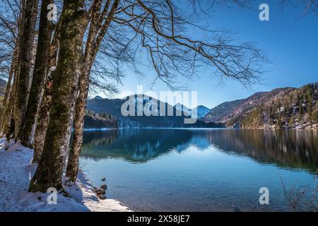 Geographie / Reise, Deutschland, Bayern, Schwangau, Alpsee bei Hohenschwangau, Schwangau, ADDITIONAL-RIGHTS-CLEARANCE-INFO-NOT-AVAILABLE Stockfoto