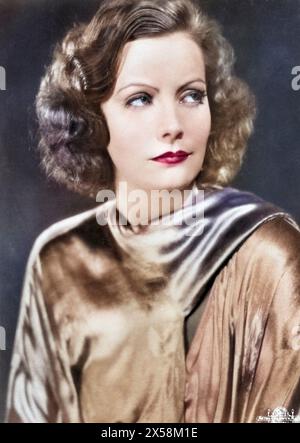 Garbo, Greta, 18.9.1905 - 15.4,1990, schwedische Schauspielerin, Porträt, ETWA 1930ER JAHRE, ZUSÄTZLICHE RECHTE-CLEARANCE-INFO-NICHT-VERFÜGBAR Stockfoto