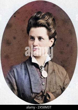 Menschen, Frauen, Frau, Porträt, Foto von Hertel, Mainz, Deutschland, carte-de-visite, um 1900, ADDITIONAL-RIGHTS-CLEARANCE-INFO-NOT-AVAILABLE Stockfoto