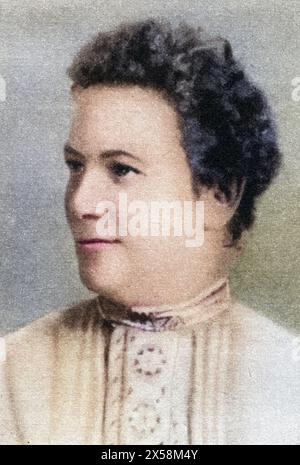 Zetkin, Clara, 5.7.1857 - 20.6,1933, deutscher Politiker (KPD), Porträt, PARIS, 1883, ADDITIONAL-RIGHTS-CLEARANCE-INFO-NOT-AVAILABLE Stockfoto