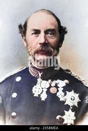 Christian IX., 8.4.1818 - 29.1,1906, König von Dänemark 1863 - 1906, Porträt, Ende des 19. Jahrhunderts, ADDITIONAL-RIGHTS-CLEARANCE-INFO-NOT-AVAILABLE Stockfoto