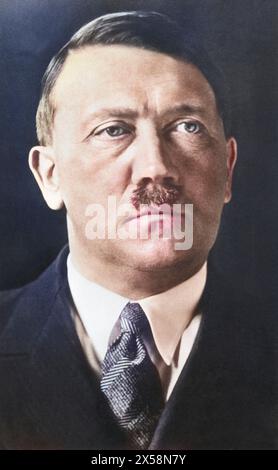 Hitler, Adolf, 20.4.1889 - 30.4,1945, deutscher Politiker (NSDAP), Reichskanzler 1933 - 1945, Porträt, um 1933, NUR REDAKTIONELLE VERWENDUNG Stockfoto