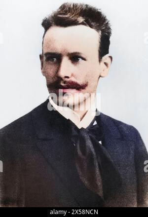 Morgenstern, Christian, 6.5.1871 - 31.3,1914, deutscher Dichter, Porträt, 1896, ADDITIONAL-RIGHTS-CLEARANCE-INFO-NOT-AVAILABLE Stockfoto