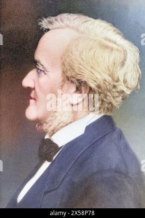 Wagner, Richard, 22.5.1813 - 13.2,1883, deutscher Komponist, Porträt, 19. JAHRHUNDERT, ZUSÄTZLICHE RECHTE-CLEARANCE-INFO-NICHT-VERFÜGBAR Stockfoto