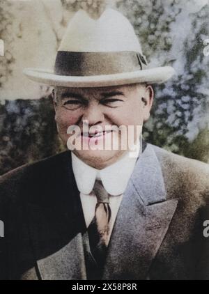 Hoover, Herbert, 10.8.1874 - 20.10.1964, US-Politiker, 31. Präsident der USA 1929 - 1933, ADDITIONAL-RIGHTS-CLEARANCE-INFO-NOT-AVAILABLE Stockfoto