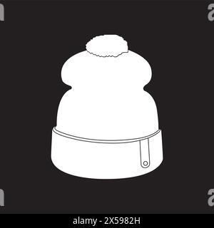Winter Hut Icon Vektor Illustration einfaches Design Stock Vektor
