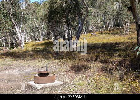 Turon National Park im regionalen New South Wales, Campingplatz aus Gusseisen für Camper, Australien Stockfoto