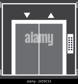 Lift Symbol Vektor Illustration Symbol Design Stock Vektor