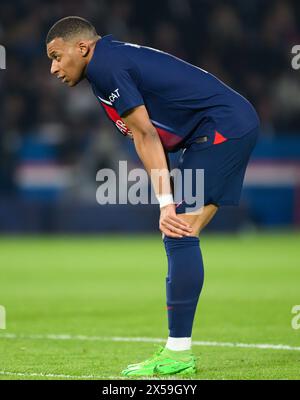 Paris, Frankreich. Mai 2024. Fußball: Champions League, Paris Saint-Germain - Borussia Dortmund K.-o.-Runde, Halbfinale, zweites Leg. Kylian Mbapp aus Paris ist auf dem Spielfeld. Robert Michael/dpa/Alamy Live News Stockfoto