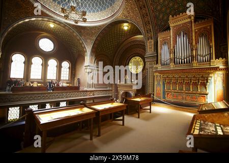 Spanische Synagoge, Josefov jüdischen Viertel, Prag, Tschechische Republik Stockfoto