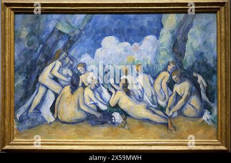 Baders (Les Grandes Baigneuses), von Paul Cezanne, National Gallery, London. England. UK. Stockfoto