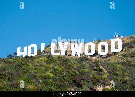 Hollywood-Schild in den Hollywood Hills, Los Angeles, Kalifornien. Stockfoto