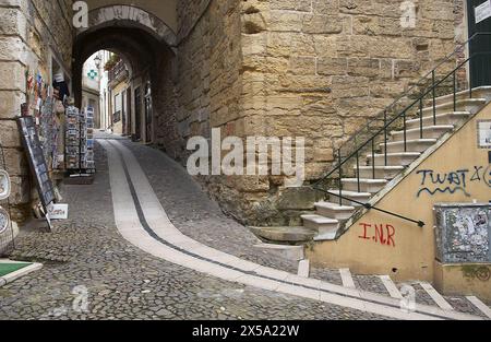 Arco de Almedina, Coimbra. Beira Litoral, Portugal Stockfoto