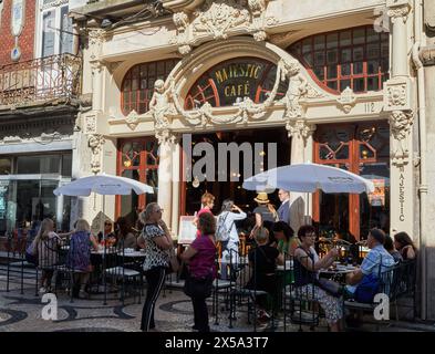 Majestätische Cafe, Porto, Portugal Stockfoto