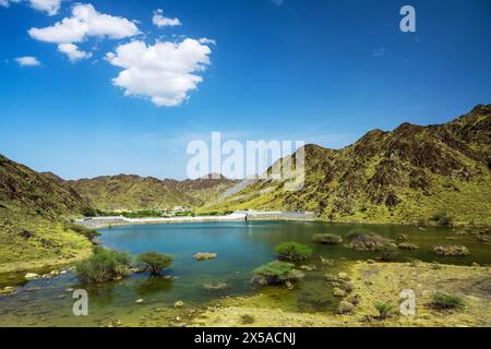 Wunderschöne Landschaft mit Blick auf die Vereinigten Arabischen Emirate Stockfoto