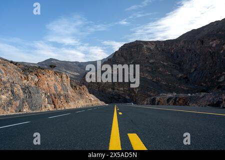 Wunderschöne Landschaft mit Blick auf die Vereinigten Arabischen Emirate Stockfoto
