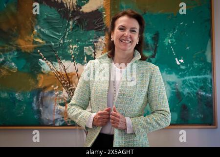 Lisboa, Portugal. Mai 2024. Lissabon, 07/05/2024 - argentinische Außenministerin Diana Mondino *es gelten Sondergebühren* Guthaben: Atlantico Press/Alamy Live News Stockfoto