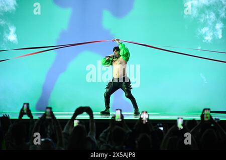 MALMÖ, Schweden. , . Spielt als Zwischenspiel während der ersten Probe des zweiten Halbfinales der 68. Ausgabe des Eurovision Song Contests (ESC) in der Malmö Arena in Malmö, Schweden, Mittwoch, 08. Mai, 2024. Foto: Jessica Gow/TT/Code 10070 Credit: TT News Agency/Alamy Live News Stockfoto