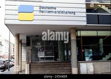 AUFZEICHNUNGSDATUM NICHT ANGEGEBEN Logo, Schriftzug Deutsche Rentenversicherung *** Logo, Aufschrift Deutsche Rentenversicherung Stockfoto