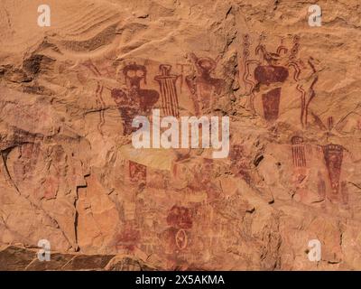 Sego Canyon Rock Art Site, Thompson, Utah. Stockfoto