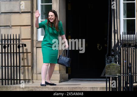 Edinburgh Schottland, Vereinigtes Königreich 08. Mai 2024. Kate Forbes trifft im Bute House ein, bevor das neue schottische Kabinett bekannt gegeben wird. . Credit sst/alamy Live News Stockfoto