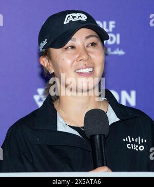 Goyang, Südkorea. Mai 2024. Danielle Kang aus den USA, Pressekonferenz für die Medien der Ladies Europian Tour (LET) Aramco Team Series 2024 in New Korea C. C in Goyang, nördlich von Seoul, Südkorea am 8. Mai 2024. (Foto: Lee Young-HO/SIPA USA) Credit: SIPA USA/Alamy Live News Stockfoto