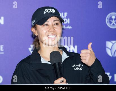 Goyang, Südkorea. Mai 2024. Danielle Kang aus den USA, Pressekonferenz für die Medien der Ladies Europian Tour (LET) Aramco Team Series 2024 in New Korea C. C in Goyang, nördlich von Seoul, Südkorea am 8. Mai 2024. (Foto: Lee Young-HO/SIPA USA) Credit: SIPA USA/Alamy Live News Stockfoto