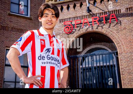 Rotterdam, Niederlande. Mai 2024. ROTTERDAM, 07.05.2024, Het Kasteel, niederländische Eredivisie, Saison 2023/2024, japanische Spieler von Sparta Rotterdam, Sparta Spieler Koki Saito Credit: Pro Shots/Alamy Live News Stockfoto