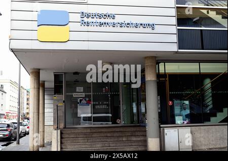 Köln, Deutschland. Mai 2024. Logo, deutsche Rentenversicherung Schriftzug: Horst Galuschka/dpa/Horst Galuschka dpa/Alamy Live News Stockfoto