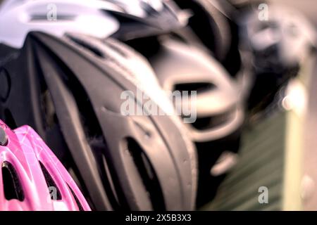 Fahrradhelm Stockfoto