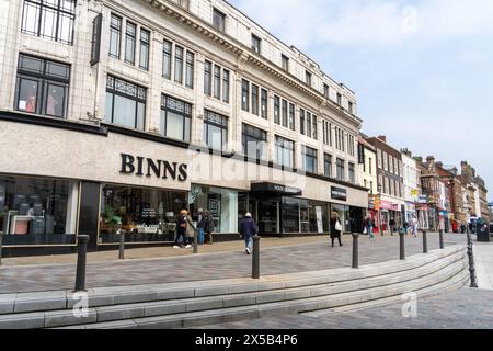 House of Fraser, ehemals Kaufhaus Binns im Stadtzentrum von Darlington, Großbritannien Stockfoto