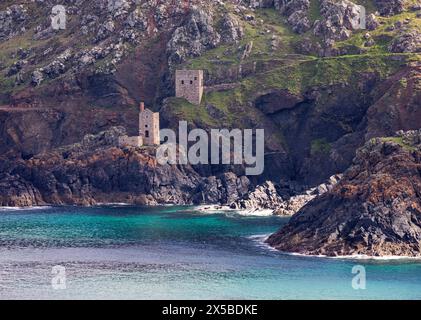 In Der Maschine Befindet Sich Botallack Cornwall Stockfoto