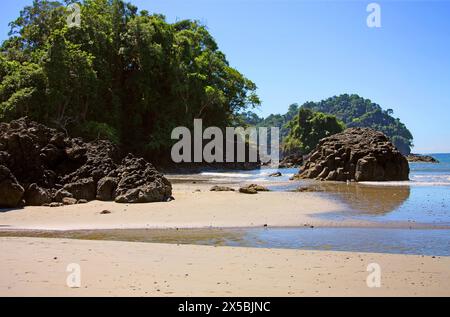 Strand, Manuel Antonio, Costa Rica, Mittelamerika. Stockfoto