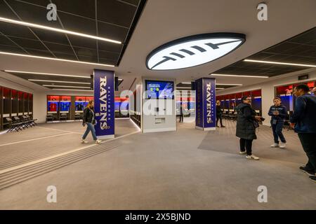 Tottenham Hotspur Football Club Stadium - Ankleidezimmer der NFL American Football Auswärtsteam Stockfoto