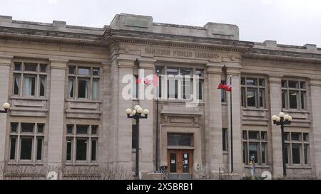 Hamilton Public Library in Downtown - HAMILTON, KANADA - 13. APRIL 2024 Stockfoto
