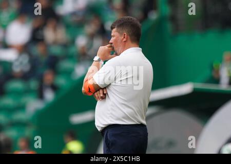 Paulo Sergio (Trainer von Portimonense) wurde während des Liga Portugal Spiels zwischen Sporting CP und Portimonense SC im Estadio Jose Alvalade gesehen. Endpunktzahl; Sporting CP 3:0 Portimonense SC Stockfoto