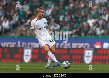 Lissabon, Portugal. Mai 2024. Morten Hjulmand während des Liga Portugal Spiels zwischen Sporting CP und Portimonense SC im Estadio Jose Alvalade, Lissabon, Portugal. (Maciej Rogowski) (Foto: Maciej Rogowski/SIPA USA) Credit: SIPA USA/Alamy Live News Stockfoto