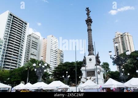 Salvador, Bahia, Brasilien - 20. September 2019: Blick auf das Caboclo-Denkmal auf dem Campo Grande-Platz in der Stadt Salvador, Bahia. Stockfoto