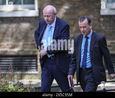 London, Großbritannien. Mai 2024. Damian Green und Alun Cairns. Dutzende konservative Abgeordnete, ehemalige Minister und andere Kollegen besuchen die Downing Street, offenbar für eine „Wahlpräsentation“ und eine Unterrichtung mit dem Premierminister und seinen Beratern. Quelle: Imageplotter/Alamy Live News Stockfoto