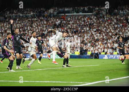 Madrid, Spanien. Mai 2024. Joselu (Real) Fußball/Fußball : Halbfinale der UEFA Champions League 2. Legspiel zwischen Real Madrid CF 2-1 FC Bayern München im Estadio Santiago Bernabeu in Madrid, Spanien. Quelle: Mutsu Kawamori/AFLO/Alamy Live News Stockfoto