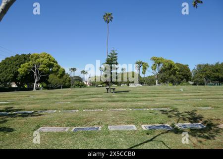 Santa Monica, Kalifornien, USA 6. Mai 2024 Woodlawn Cemetery am 6. Mai 2024 in Santa Monica, Kalifornien, USA. Foto: Barry King/Alamy Stock Photo Stockfoto