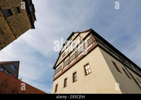 Residenzschloss Urach, spätmittelalterliches Schloss, Geburtsort des Grafen Eberhard Bart, erster Herzog von Württemberg, aristokratische Residenz, historisch Stockfoto