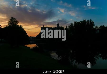 Schloss Hohenzollern Sigmaringen, ehemalige Fürstenresidenz und Verwaltungszentrum der Fürsten von Hohenzollern-Sigmaringen, Stadtschloss Stockfoto